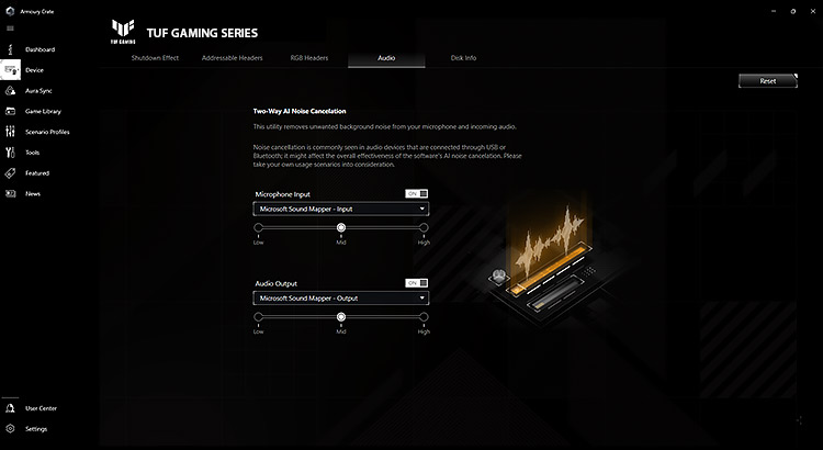 Two-Way AI Noise-Cancelation