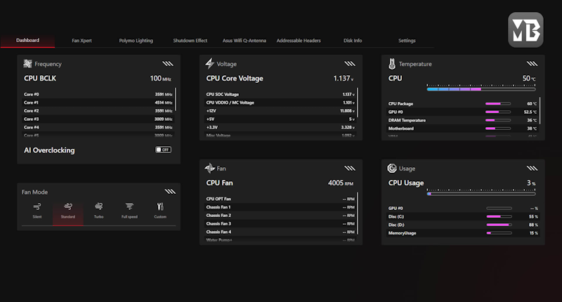 MB Manager UI Bild