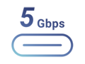 USB 5 Gbps Typ-C Symbol
