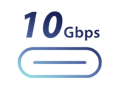 USB 10Gbps Typ-C Symbol