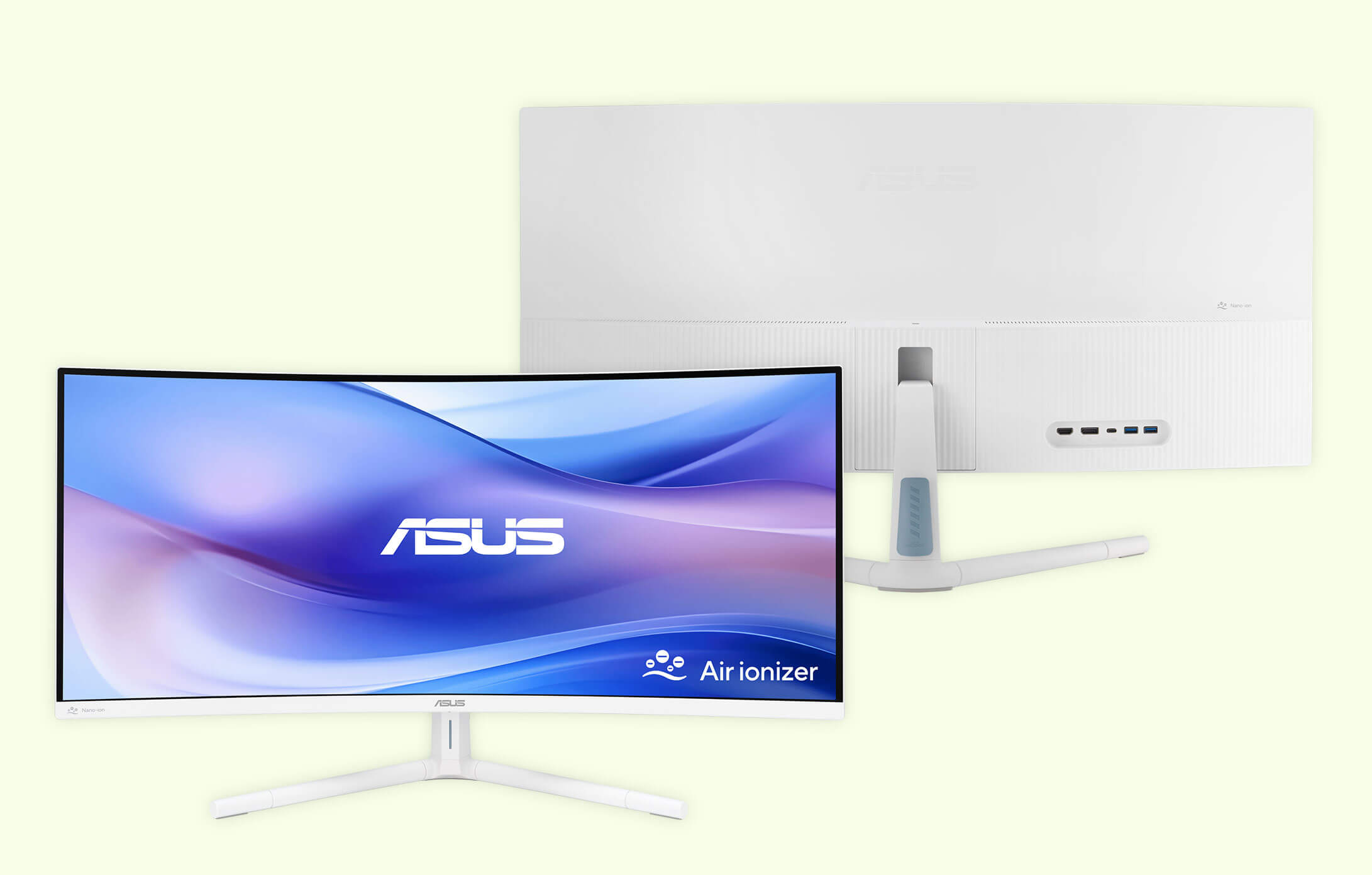 Ein Bild, das zeigt, wie die Monitore der VU-Serie Ihren Arbeitsbereich vereinfachen.