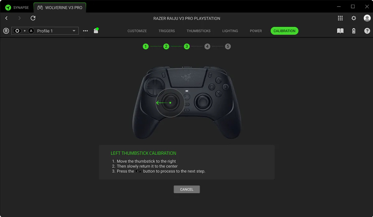 THUMBSTICK CALIBRATION