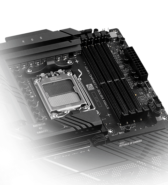 Mit dem Strix X870E-H kannst du den Speicher auf bis zu 8400+ MT/s übertakten.