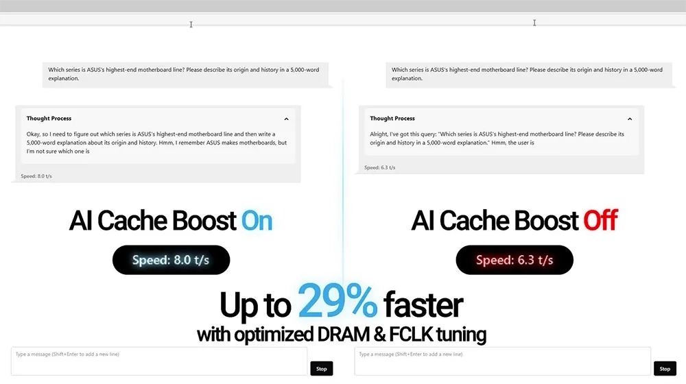 AI CACHE BOOST UI