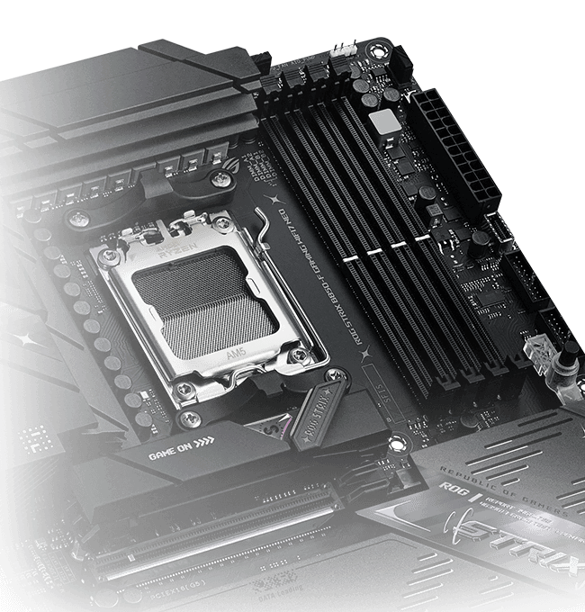 Mit dem ROG STRIX B850-F GAMING WIFI7 Neo kannst du den Speicher auf bis zu 9000+ MT/s übertakten.