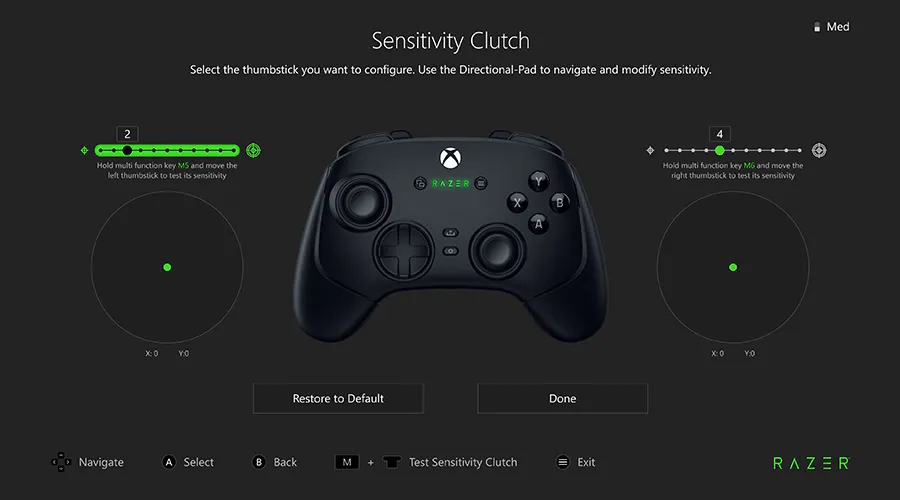 Sensitivity Clutch
