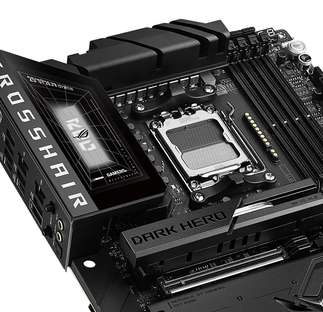 ROG Crosshair X870E Dark Hero features AI Cooling II