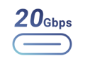 USB 20Gbps Typ-C® Symbol