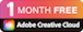 1 month Adobe logo