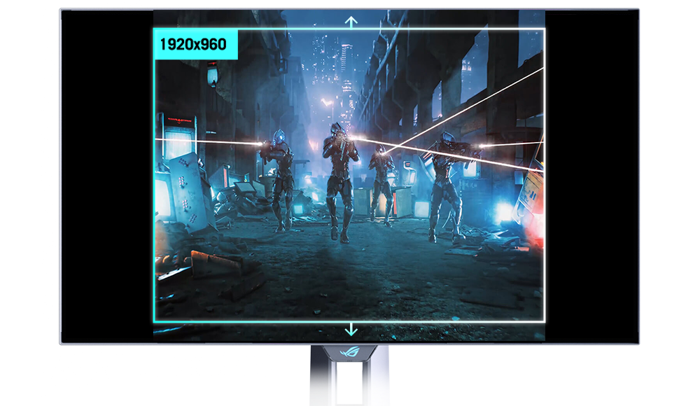 The aspect ratio can be set to show a square equivalent image.