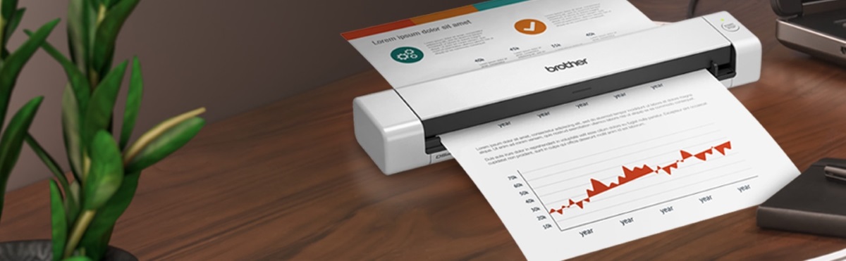 Brother DS640 Compact Mobile Document Scanner, Up to 16ppm, (DS640)