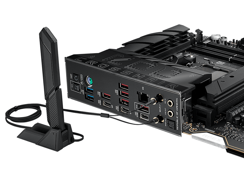 ROG Crosshair X870E Apex with ASUS WiFi Q-Antenna