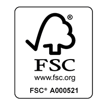 FSC-zertifiziertes Logo“