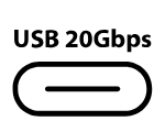 USB 20Gbps Symbol