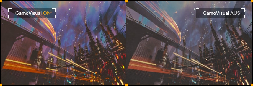 Screenshot with GameVisual Scenery mode ON/OFF