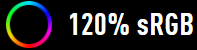 120% sRGB