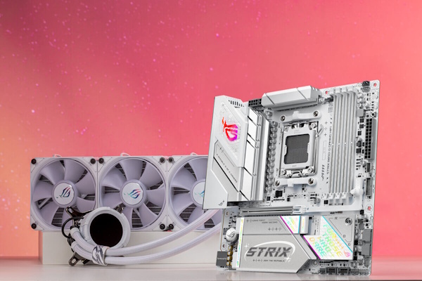 Strix B850-G ist mit ROG Strix LC III 360 ARGB LCD