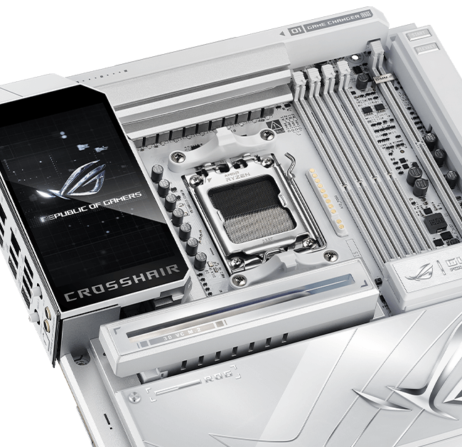 ROG Crosshair X870E Glacial mit AI Cooling II