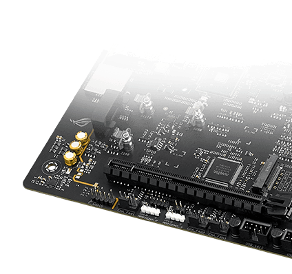 Das Strix X870E-H Motherboard verfügt über SupremeFX Audio.
