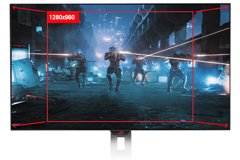 The aspect ratio can be set to show a full square image.