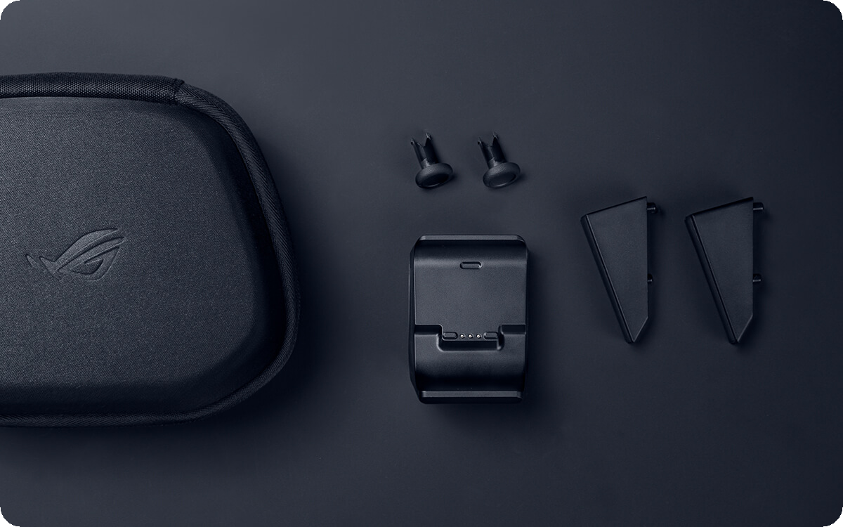ROG RAIKIRI II Xbox Wireless charging in portable case