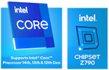 Intel Core und Intel Z790 Chipsatz-Logos