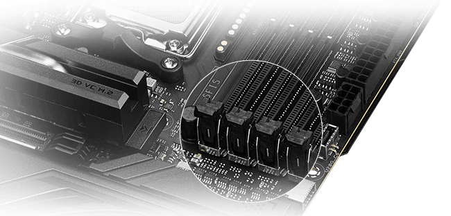 ROG Crosshair X870E Dark Hero left angle top-down view