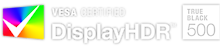 VESA certified DisplayHDR TrueBlack 500