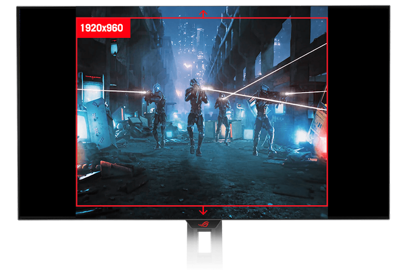 The aspect ratio can be set to show a square equivalent image.