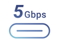 USB 5Gbps Typ-C Symbol