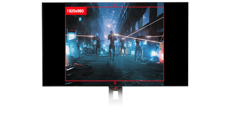 The aspect ratio can be set to show a full square image.