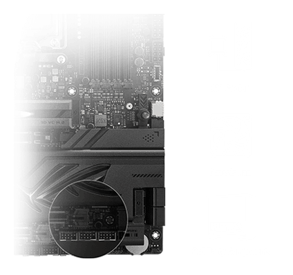 THREE USB 2.0 HEADERS ON ROG Crosshair X870E Dark Hero with AIO coolers, chassis fan, and Chassis
