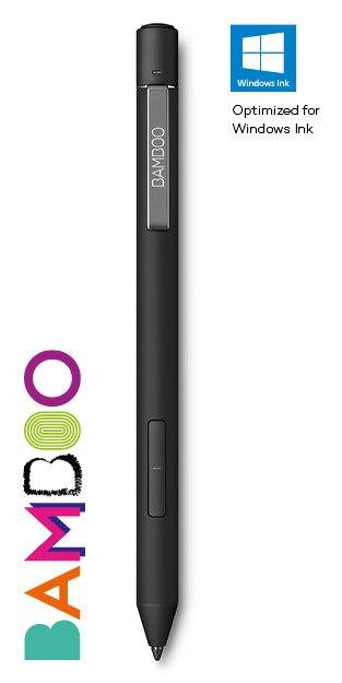 Wacom BAMBOO Ink Plus Stylus Pen, Black - Stylus Pens - Memory