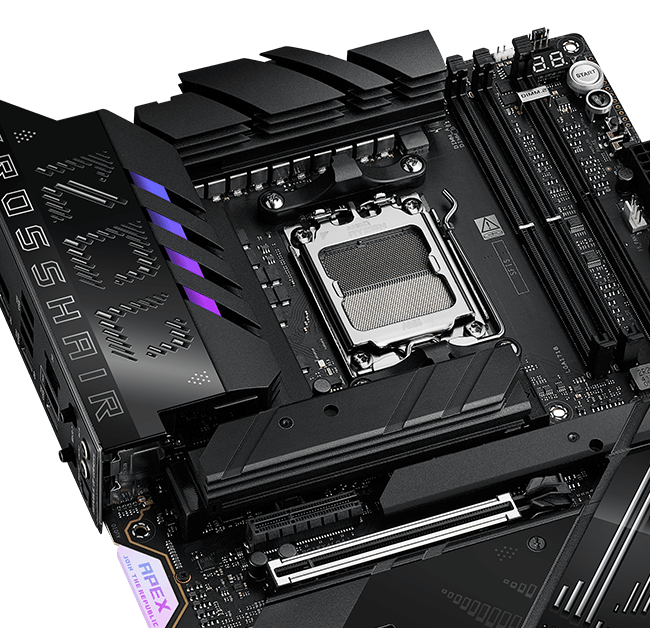 ROG Crosshair X870E Apex features AI Cooling II