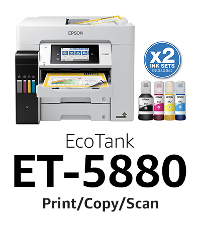 4 Druckerpatronen kompatibel für Epson EcoTank ET-5800 ET-5850 ET-5150 ET-5880 